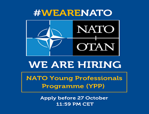 Call for applications for NATO's Young Professionals Programme (YPP)